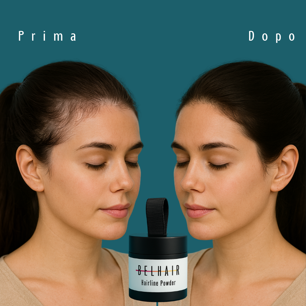 Belhair Hairline Powder©️| Ricrescita e diradamento, risolti in un attimo!