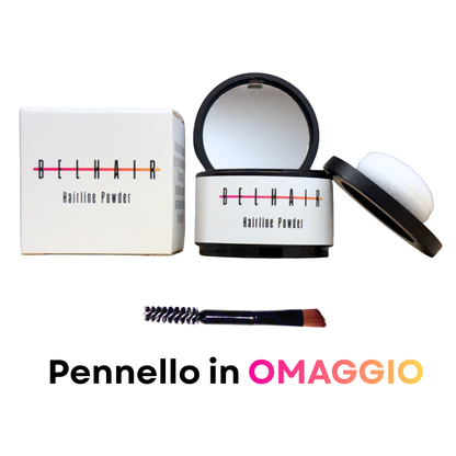 Belhair Hairline Powder©️| Ricrescita e diradamento, risolti in un attimo!
